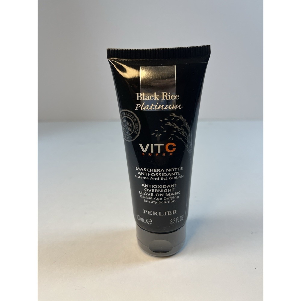 Perlier Black Rice Platinum‎ Vit C Super Antioxidant Overnight Leave On Mask 3.3